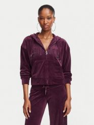 Juicy Couture Bluza Old Gothic JCWAS226333 Bordowy Slim Fit. Czerwone bluzy Juicy Couture, xl, bez wzorów, z syntetyku, bez kaptura. Za 407.99 zł.