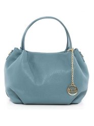 Mia Tomazzi Skórzana torebka "Maggiore" w kolorze błękitnym - 28 x 20 x 12 cm rozmiar: onesize. Niebieskie torby na ramię Mia Tomazzi, bez wzorów, z materiału, na ramię, bez dodatków. Za 239.99 zł.