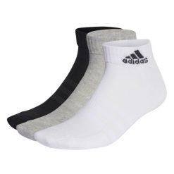 Skarpety adidas Cushioned Sportswear Ankle Socks 3p. Białe skarpety Adidas, bez wzorów, z bawełny. Za 58.55 zł.