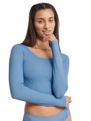 Sloggi Koszulka w kolorze błękitnym rozmiar: M. Niebieskie bluzki Sloggi, m, bez wzorów, bez kołnierzyka, bez ramiączek. Za 87.95 zł.