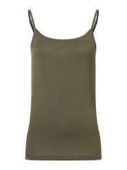 More & More Top w kolorze khaki rozmiar: 44. Brązowe topy More & More, bez wzorów, bez kołnierzyka, bez ramiączek. Za 25.95 zł.