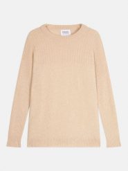 AUTHENTIC CASHMERE Kaszmirowy sweter "Daria" w kolorze beżowym rozmiar: XL. Brązowe swetry AUTHENTIC CASHMERE, xl, bez wzorów, z kaszmiru, bez ramiączek. Za 347.99 zł.