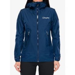 Kurtka przeciwdeszczowa damska Berghaus Rain Motion Jkt Af. Niebieskie kurtki sportowe Berghaus, bez wzorów, bez kaptura. Za 1,083.49 zł.