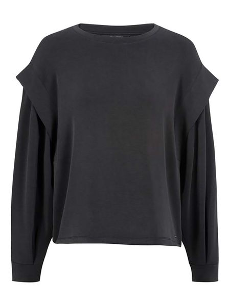 Herrlicher Bluzka "Liane" w kolorze czarnym rozmiar: M. Czarne bluzki Herrlicher, m, bez wzorów, bez kołnierzyka, bez ramiączek. Za 159.95 zł.
