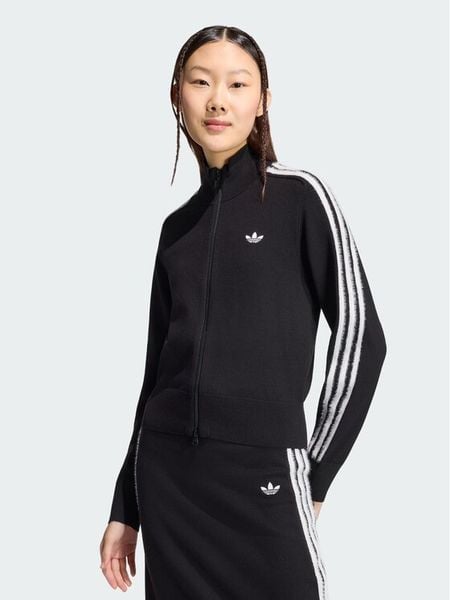 Adidas Kardigan Firebird KS7366 Czarny Slim Fit. Czarne kardigany Adidas, s, bez wzorów, z syntetyku. Za 284.99 zł.