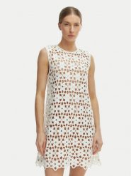 MICHAEL Michael Kors Sukienka letnia MS683CWKNE Biały Slim Fit. Białe sukienki MICHAEL Michael Kors, na lato, m, bez wzorów, z syntetyku, bez kołnierzyka, bez ramiączek. Za 1,229.00 zł.