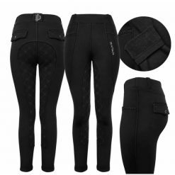 Legginsy zimowe ocieplane damskie Loreen. Czarne legginsy JD ATTACK, l, bez wzorów, z elastanu, z podwyższonym stanem, długie. Za 349.99 zł.