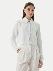 Patrizia Pepe Koszula 2C1665/D9A0-CB20 Niebieski jasny Regular Fit. Niebieskie koszule Patrizia Pepe, bez wzorów, z lyocellu, bez kołnierzyka, bez ramiączek. Za 1,109.00 zł.