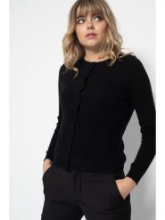 Perfect Cashmere Kaszmirowy kardigan "Amy" w kolorze czarnym rozmiar: M. Czarne kardigany Perfect Cashmere, m, bez wzorów, z kaszmiru. Za 347.99 zł.