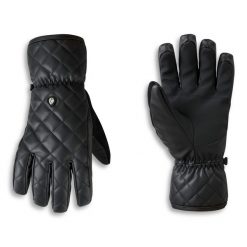 Rękawice damskie Faux Dare 2b. Czarne rękawiczki Dare 2b, z aplikacjami, z materiału, sportowe. Za 349.99 zł.