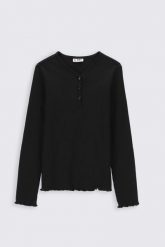 T-shirt z długim rękawem. T-shirty MOKIDA, bez wzorów, z bawełny, bez kołnierzyka, bez ramiączek. W wyprzedaży za 9.90 zł.