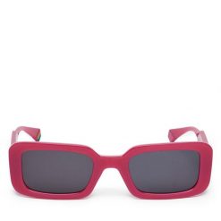 Okulary przeciwsłoneczne Polaroid. Czerwone okulary przeciwsłoneczne Polaroid, bez wzorów. Za 139.99 zł.