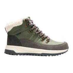 Damskie buty Elbourne. Zielone trekkingi Regatta, z materiału, trekkingowe. Za 297.50 zł.