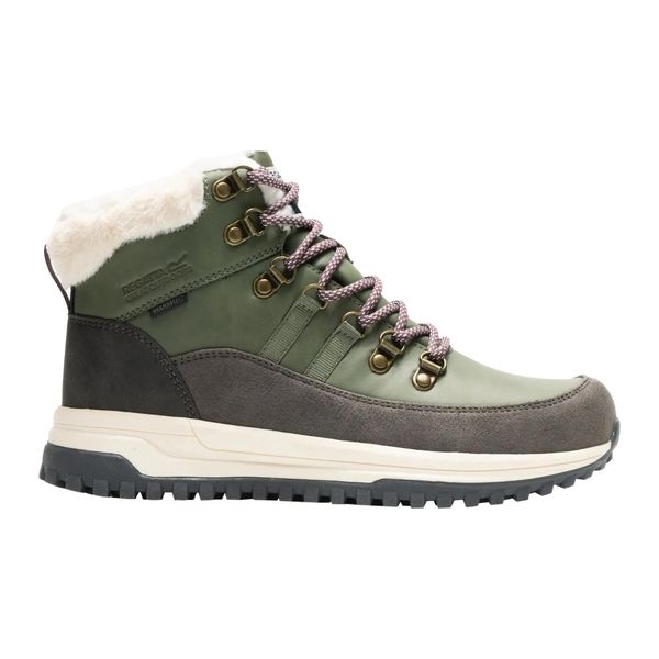 Damskie buty Elbourne. Zielone trekkingi Regatta, z materiału, trekkingowe. Za 297.50 zł.