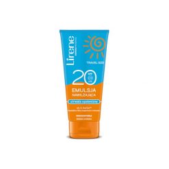 LIRENE 90ml Travel Size Emulsja nawilżająca Utrwala opaleniznę SPF 20. Kremy do opalania Dr Irena Eris. Za 11.99 zł.