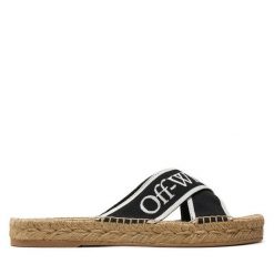 Espadryle Off-White. Czarne espadryle OFF-WHITE, bez wzorów, bez obcasa, bez zapięcia. Za 919.99 zł.