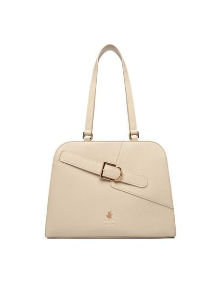 Beverly Hills Polo Club Torebka CEO-BHPC-C-006-09 Écru. Torebki klasyczne Beverly Hills Polo Club, bez wzorów, z materiału, bez dodatków. Za 219.99 zł.