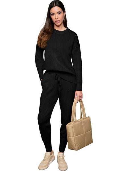 Heine Sweter w kolorze czarnym rozmiar: 40. Czarne swetry Heine, bez wzorów, bez ramiączek. Za 47.95 zł.