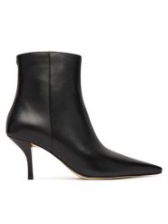 MICHAEL Michael Kors Botki Selina 40F5SLME6L Czarny. Czarne botki MICHAEL Michael Kors, bez wzorów, ze skóry, bez obcasa, na szpilce, bez zapięcia. Za 879.99 zł.