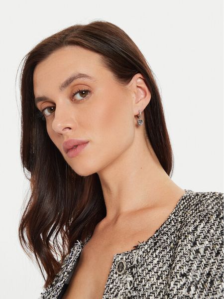 Guess Kolczyki JUBE04 615JW Srebrny. Szare kolczyki Guess, metalowe. Za 179.99 zł.