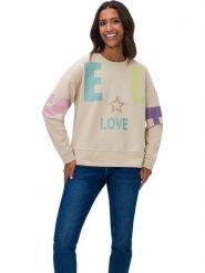 Heine Bluza w kolorze beżowym rozmiar: 44. Brązowe bluzy Heine, bez wzorów, bez kaptura. Za 81.95 zł.