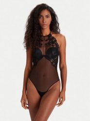 Guess Body O5BM19 K1730 Czarny. Czarne body Guess, xs, z aplikacjami, z syntetyku. Za 409.50 zł.