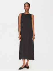 Marella Sukienka letnia Jumcos 2515221111 Czarny Regular Fit. Czarne sukienki Marella, na lato, bez wzorów, z wiskozy, bez kołnierzyka, bez ramiączek. Za 529.99 zł.