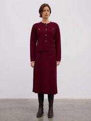 BGN Spódnica w kolorze bordowym rozmiar: 36. Czerwone spódnice BGN, na co dzień, bez wzorów, midi, proste. Za 78.99 zł.