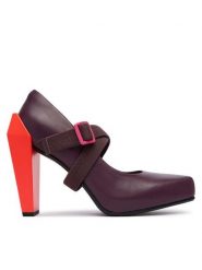 United Nude Czółenka Gem Swan HI 1102999316 Bordowy. Czerwone czółenka United Nude, bez wzorów, ze skóry, bez obcasa, na obcasie, bez zapięcia. Za 1,449.00 zł.