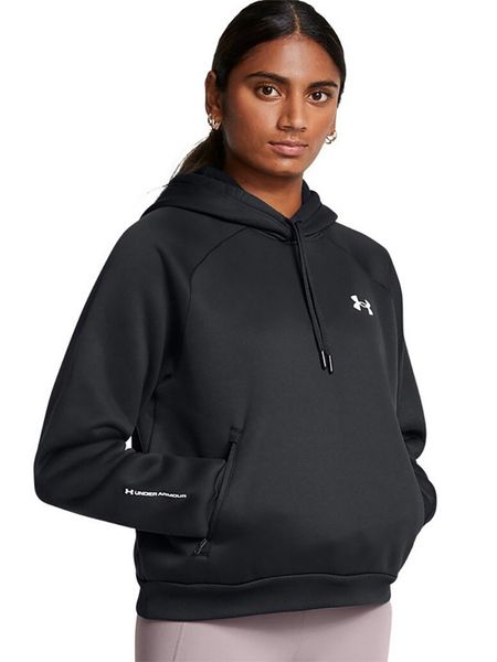 Under Armour Bluza w kolorze czarnym rozmiar: M. Czarne bluzy Under Armour, m, bez wzorów, z kapturem. Za 192.33 zł.