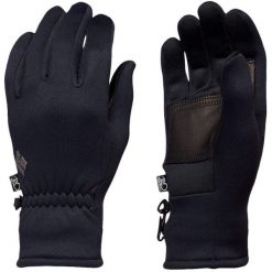 Rękawice turystyczne unisex Black Diamond Heavyweight Screentap. Czarne rękawiczki Black Diamond, bez wzorów, sportowe. Za 182.99 zł.