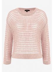 Mars & More Sweter w kolorze jasnoróżowym rozmiar: 36. Różowe swetry Mars & More, bez wzorów, ze splotem, bez ramiączek. Za 101.95 zł.