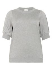 KAFFE curve Sweter w kolorze szarym rozmiar: L. Szare swetry KAFFE curve, l, bez wzorów, bez ramiączek. Za 112.95 zł.