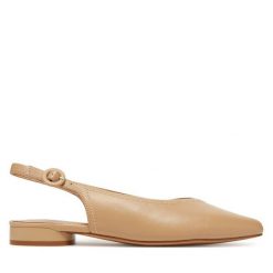 Baleriny Lasocki. Brązowe baleriny Lasocki, bez wzorów, bez obcasa. Za 179.99 zł.