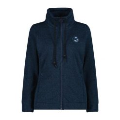 Damska polarowa bluza techniczna CMP. Niebieskie bluzy sportowe CMP, s, bez wzorów, z polaru, bez kaptura. Za 274.50 zł.