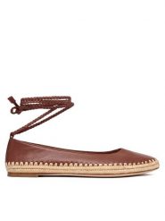 Max Mara Espadryle 2614521012670 Brązowy. Brązowe espadryle Max Mara, bez wzorów, ze skóry, bez obcasa, bez zapięcia. Za 2,379.00 zł.