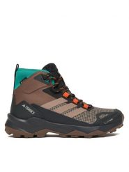 Adidas Trekkingi Terrex Skychaser AX5 Mid GORE-TEX CLIMAWARM+ JH7807 Brązowy. Brązowe obuwie sportowe Adidas, z gore-texu, bez zapięcia, trekkingowe, ClimaWarm (Adidas). Za 699.99 zł.