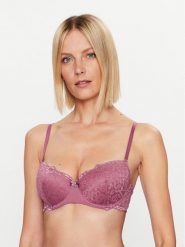 Hunkemöller Biustonosz balkonetka Marine 202702 Fioletowy. Fioletowe biustonosze Hunkemöller, bez wzorów, z syntetyku. Za 79.99 zł.