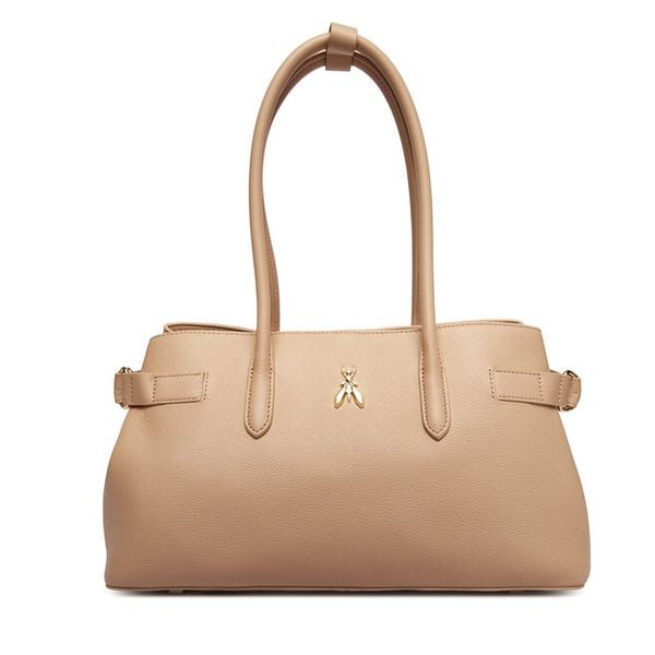 Torebka Patrizia Pepe. Brązowe torebki klasyczne Patrizia Pepe, bez wzorów, bez dodatków. Za 1,709.00 zł.