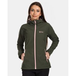 Damska kurtka softshell Kilpi RAVIA-W. Zielone kurtki sportowe Kilpi, xs, bez wzorów, z softshellu, bez kaptura, trekkingowe. Za 318.77 zł.
