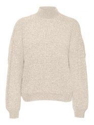Vero Moda Sweter w kolorze beżowym rozmiar: M. Brązowe swetry Vero Moda, m, bez wzorów, bez ramiączek. Za 74.99 zł.
