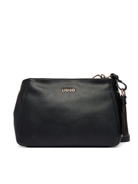 Liu Jo Torebka AA6187 E1012 Czarny. Czarne torebki klasyczne Liu Jo, bez wzorów, ze skóry, bez dodatków. Za 341.99 zł.