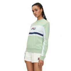 Bluza damska FILA Lishui. Zielone bluzy Fila, s, bez wzorów, bez kaptura. Za 169.99 zł.