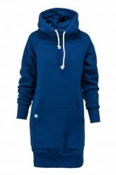 Bluza sportowa z kapturem damska DEEP TRIP Luzak. Niebieskie bluzy DEEP TRIP, l, bez wzorów, z bawełny, z kapturem. Za 369.00 zł.