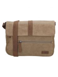 Beagles Skórzana torebka "Brunete" w kolorze beżowym - 27 x 23 x 7 cm rozmiar: onesize. Brązowe torby na ramię Beagles, bez wzorów, z materiału, na ramię, bez dodatków. Za 124.11 zł.