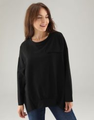 Gładka bluza z bawełny. Bluzy Unisono, l, bez wzorów, z bawełny, bez kaptura. Za 139.00 zł.