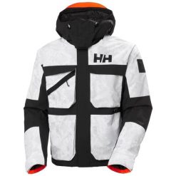 Kurtka narciarska z kapturem Helly Hansen Ullr D Heritage. Szare kurtki narciarskie Helly Hansen, bez wzorów, z kapturem, narciarskie. W wyprzedaży za 1,137.00 zł.