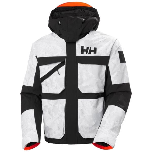 Kurtka narciarska z kapturem Helly Hansen Ullr D Heritage. Szare kurtki narciarskie Helly Hansen, bez wzorów, z kapturem, narciarskie. W wyprzedaży za 1,136.50 zł.