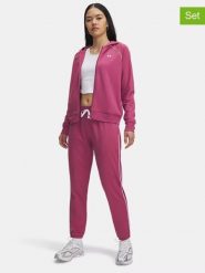 Under Armour 2-częściowy zestaw sportowy w kolorze różowym rozmiar: S. Różowe kurtki sportowe Under Armour, s, bez wzorów, z materiału, bez kaptura, outdoorowe. Za 262.29 zł.