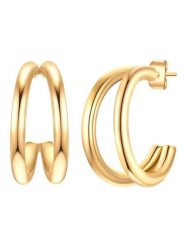 Eastside NY Pozłacane kolczyki-półkreole rozmiar: onesize. Żółte kolczyki Eastside NY, pozłacane. Za 39.99 zł.